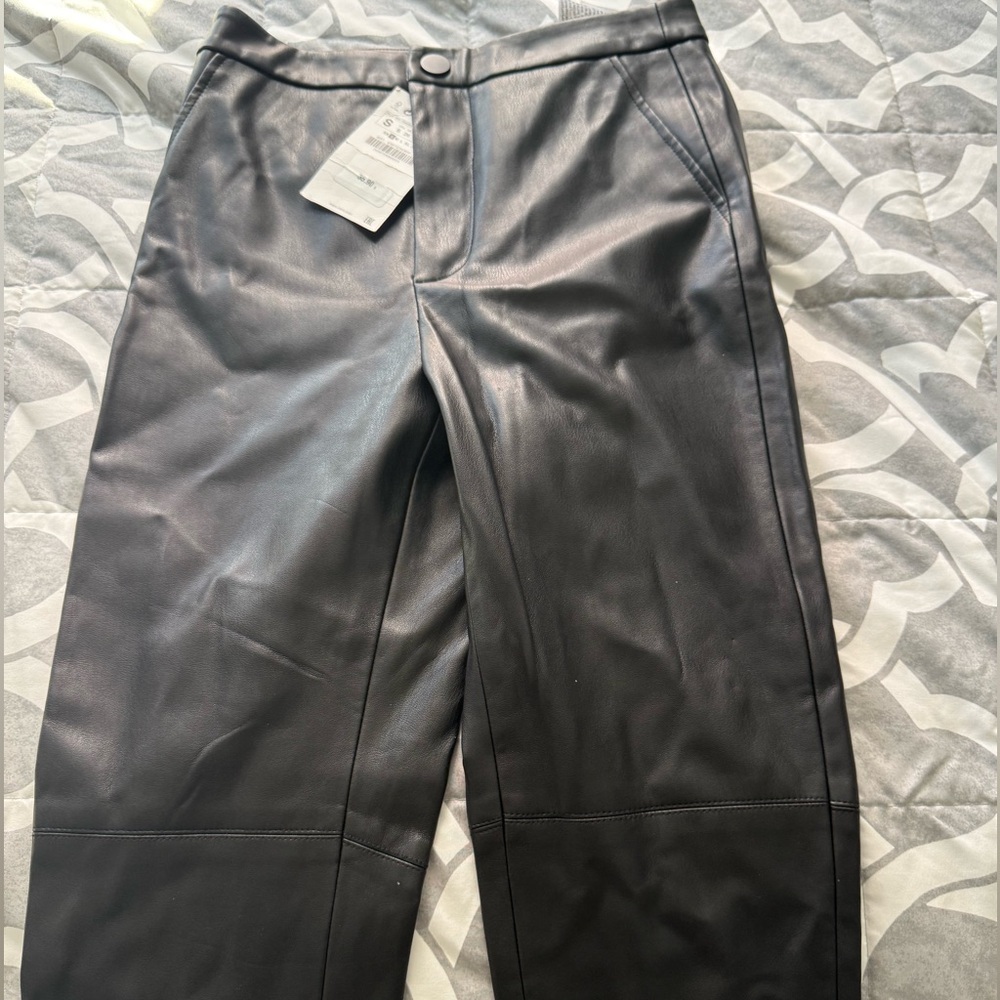 ZARA Leather Leggings
